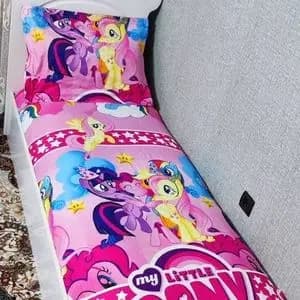 روتختی یک نفره دخترانه پونی کوچولو روکش تشک دخترانه صورتی pony پونی