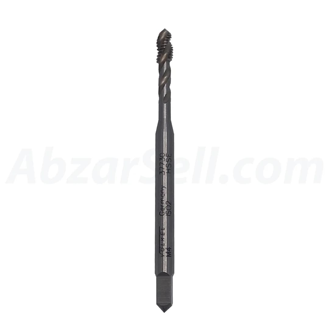 قلاویز ماشینی M4 مارپیچ HSSE برند ولکل آلمان