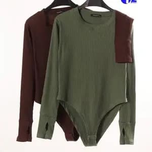 بادی زنانه آستین بلند فینگردار