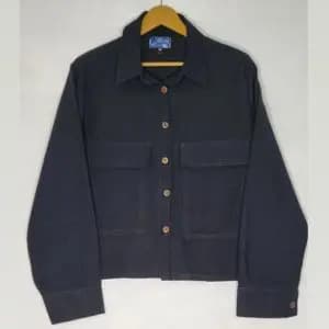 شومیز کراپ دوجیب مشکی زنانه