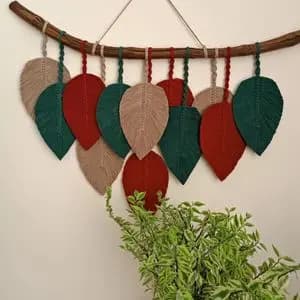 دیوارکوب مکرومه برگ مدل شاهان