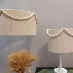 لوستر و آباژور مکرومه بافی