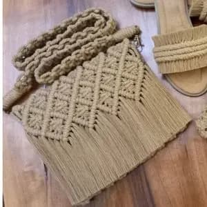 کیف زنانه مکرومه بافی مدل ماندگار