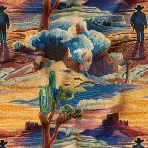 پارچه مخمل روبالشی پارچه باما طرح سه بعدی طبیعت کد 5013958