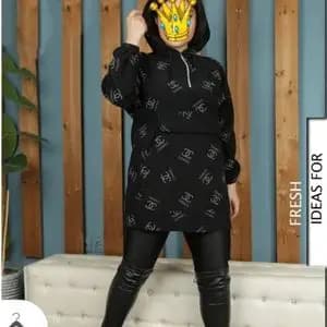 هودی نیم زیپ مخمل