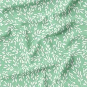 پارچه مخمل طرح گل و برگ کد 5012448