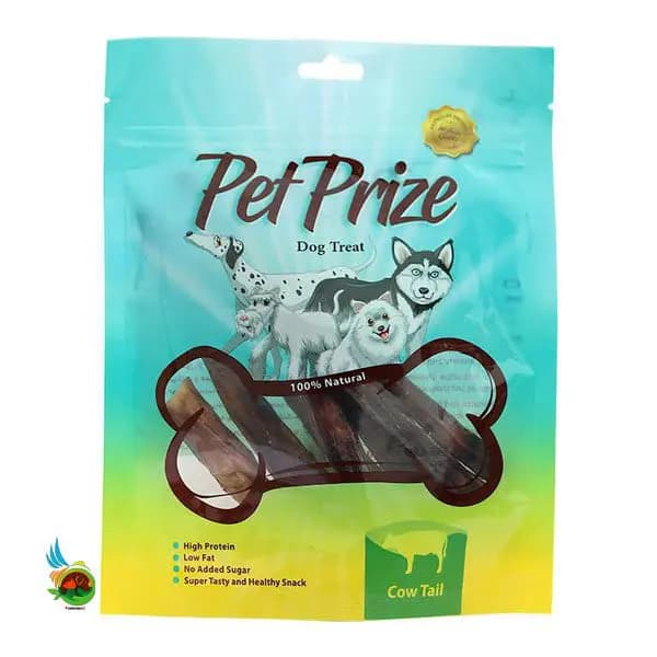 تشویقی دم گاو پت پرایز مخصوص سگ Pet prize cow tail وزن ۱۰۰ گرم