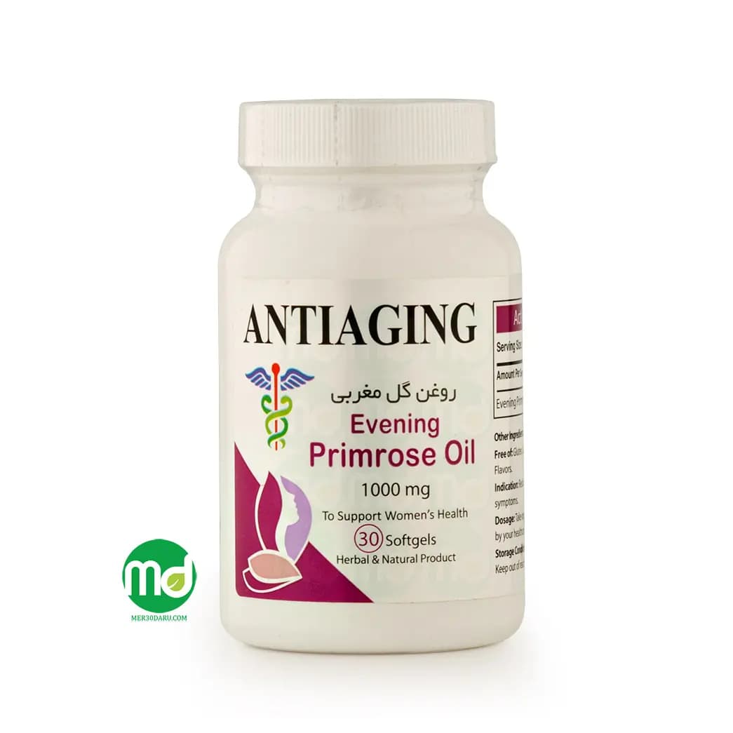 سافت ژل ایونینگ پریم رز اویل آنتی ایجینگ برای بانوان 30 عدد