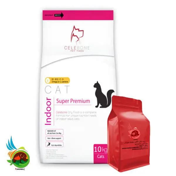 غذای خشک سوپر پرمیوم گربه بالغ سلبن Celebone indoor cat وزن ۱ کیلوگرم (فله ای)