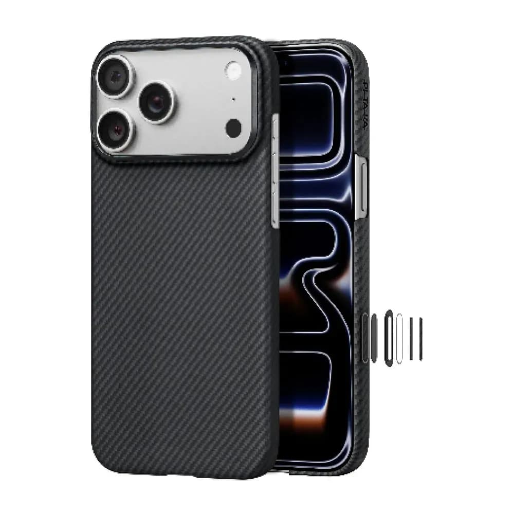 قاب آیفون17 پرو مکس PITAKA Ultra Slim 600D (Twill) (PitaTap)