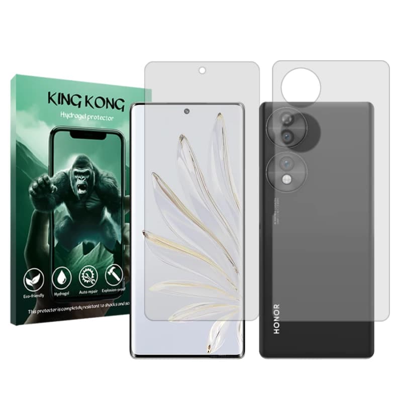 محافظ صفحه نمایش شفاف گوشی آنر 90 کینگ کونگ مدل Tough به همراه محافظ پشت گوشی