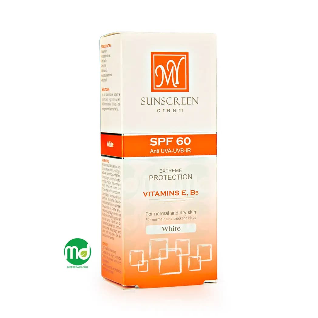 کرم ضد آفتاب بدون رنگ مای برای پوست خشک و نرمال SPF 60