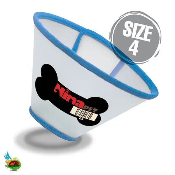 گردنبند سگ نیناپت مدل الیزابت چسب دار سایز ۴