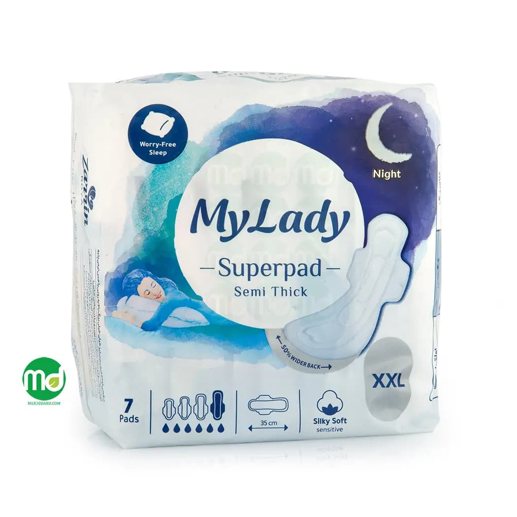 نوار بهداشتی مکسی نیمه ضخیم مای لیدی سایز XXL