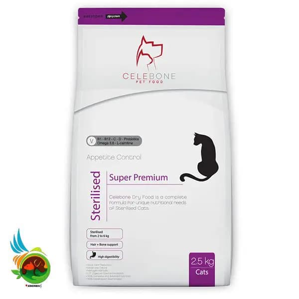 غذای خشک گربه عقیم شده سلبن وزن 2.5 کیلوگرم