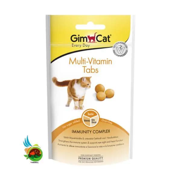 قرص مولتی ویتامین گربه جیم کت وزن 40 گرم