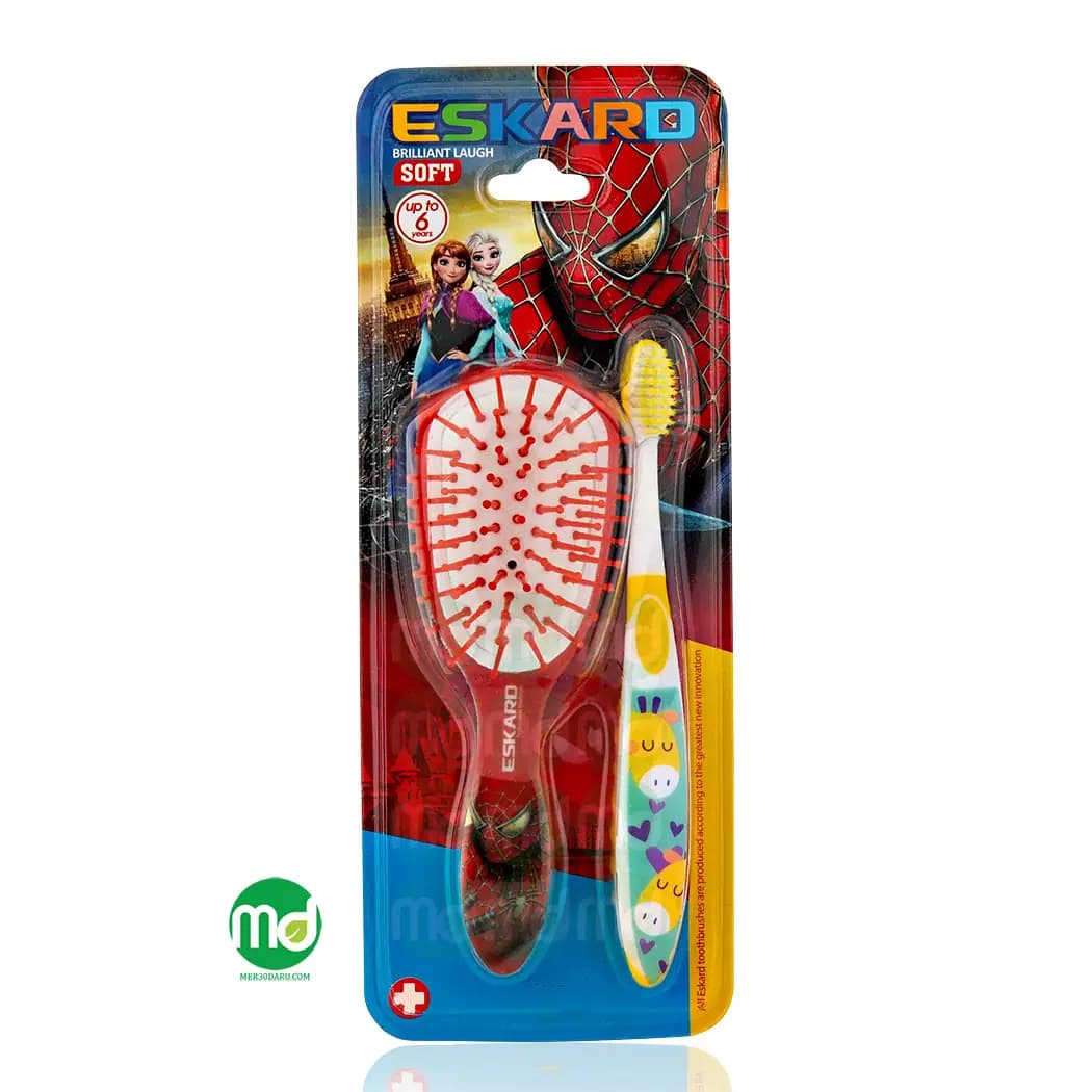 ست مسواک و برس کودکان بالای 6 ماه اسکارد