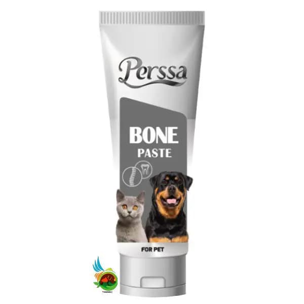 خمیر تقویت کننده استخوان و دندان پرسا مخصوص سگ و گربه Perssa bone paste وزن ۱۰۰ گرم