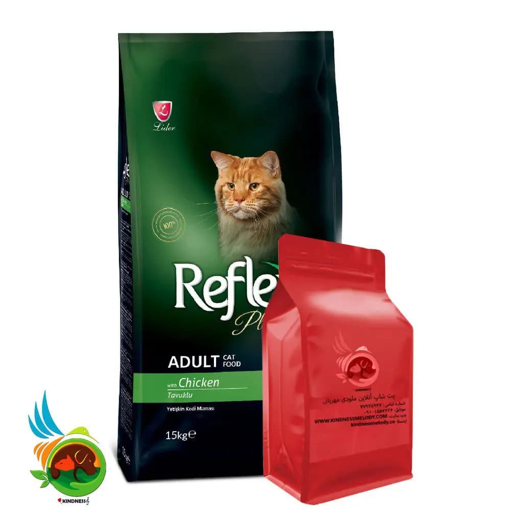 غذای خشک گربه رفلکس پلاس با طعم مرغ مدل Reflex plus adult cat food chicken (فله ای)