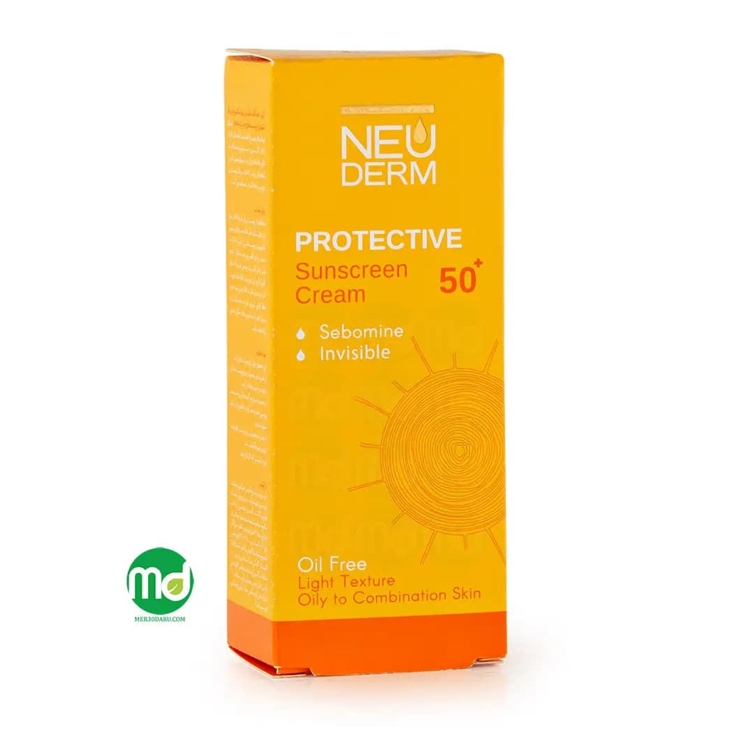 کرم ضد آفتاب بدون رنگ نئودرم SPF 50 برای پوست چرب مدل Highly Protective