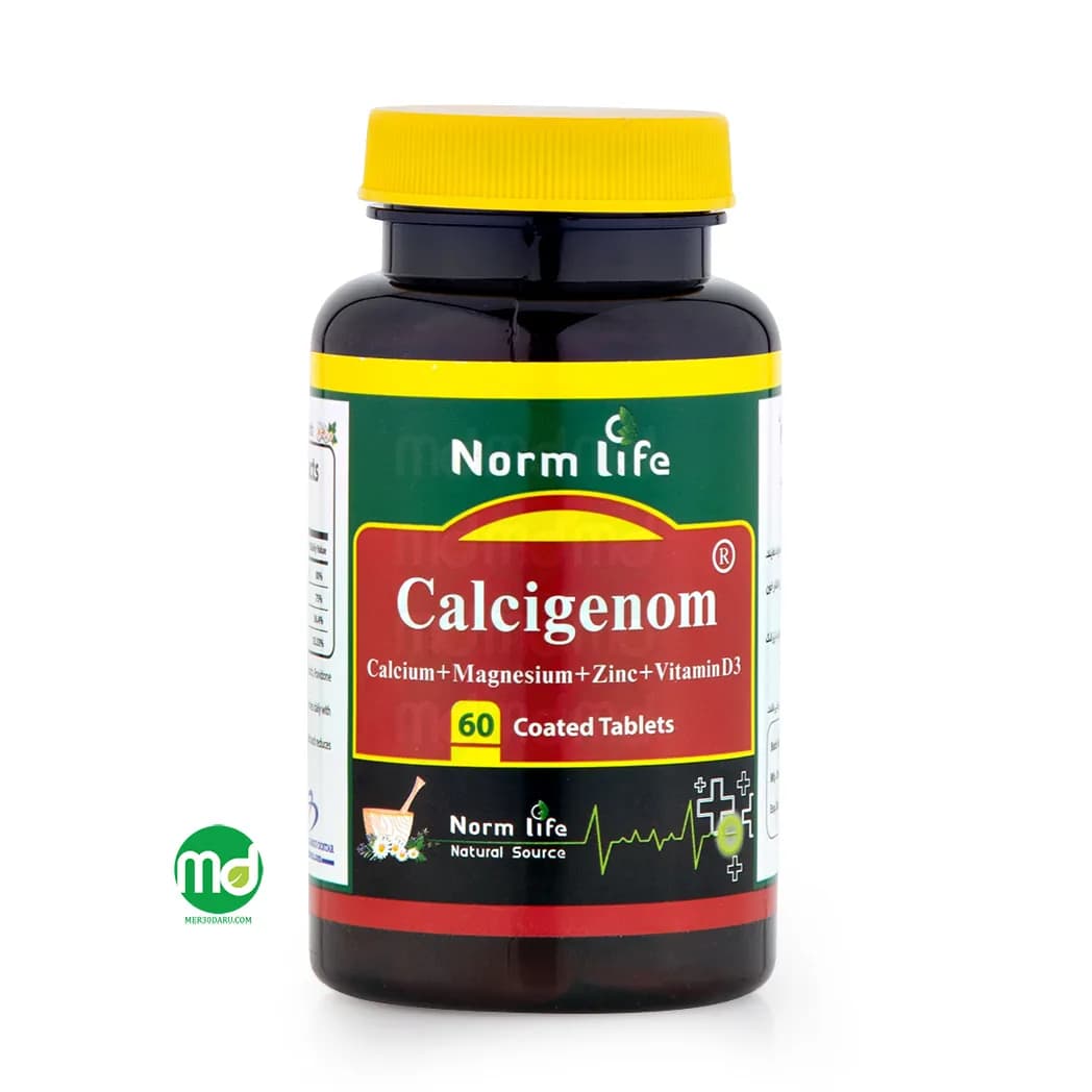 قرص کلسی ژنوم نورم لایف برای تقویت استخوان ها 60 عدد