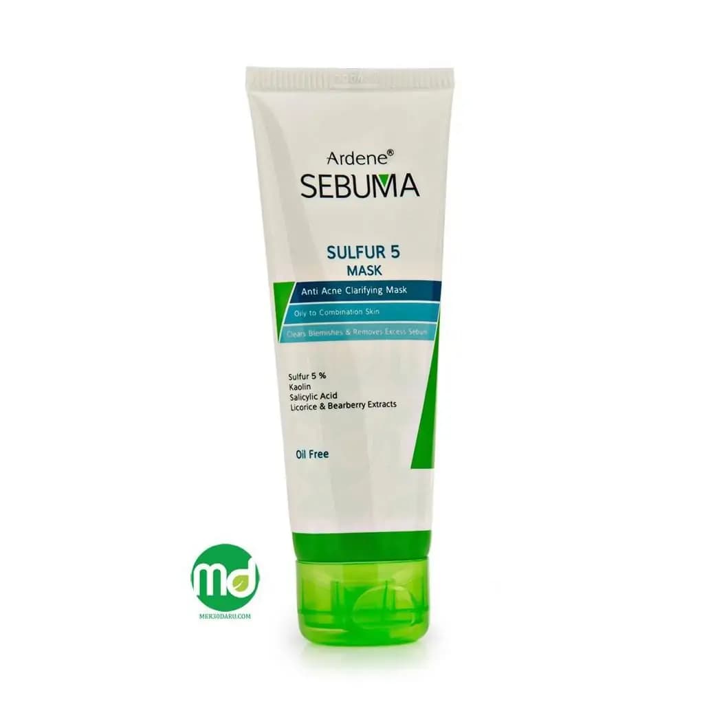 ماسک برطرف کننده جوش آردن مدل سبوما برای پوست چرب