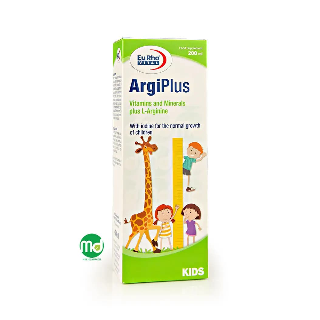 شربت آرژی پلاس یوروویتال کمک به رشد کودکان 200 میلی لیتر