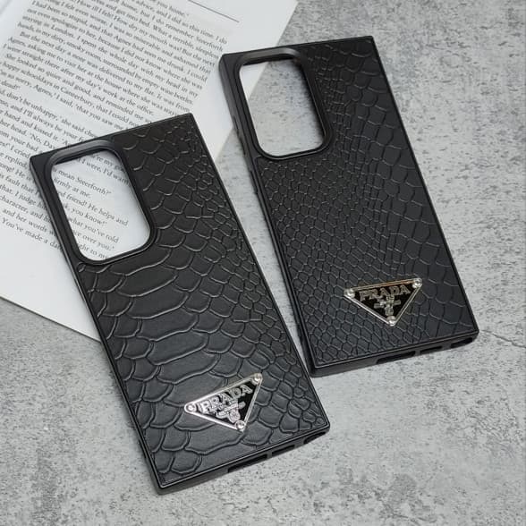 قاب چرمی ژله ای طرح دار مدل Samsung S23 Ultra