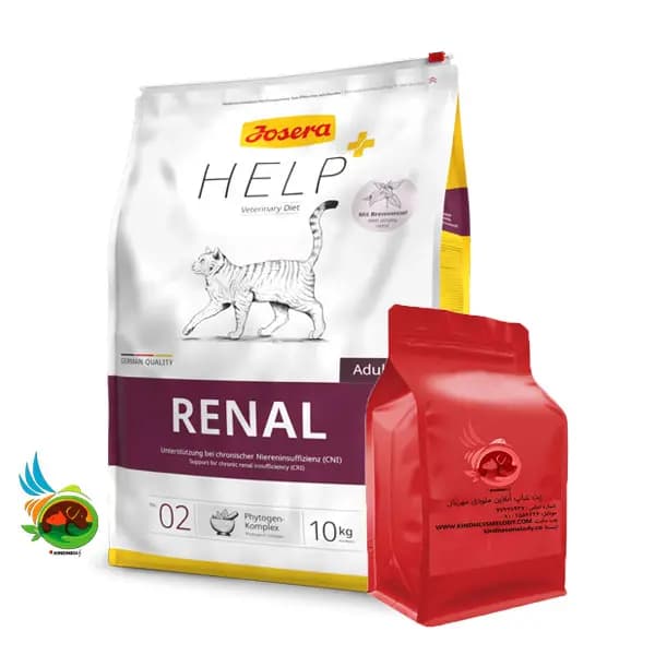 غذای خشک درمانی گربه بالغ رنال جوسرا Josera help renal وزن ۱ کیلوگرم (فله ای)