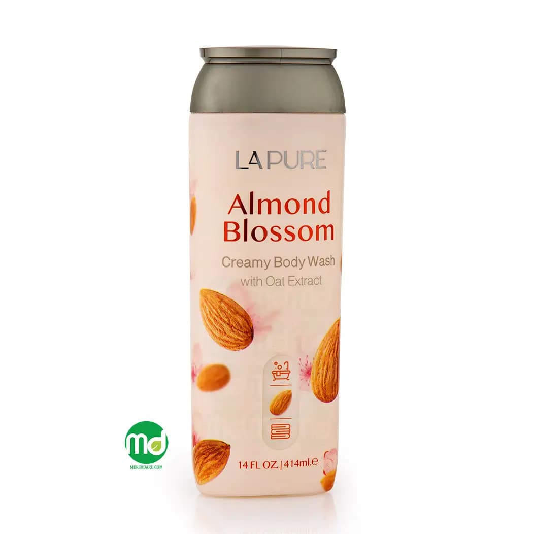 شامپو بدن کرمی شکوفه بادام لپیور رایحه تلخ و شیرین 414ml