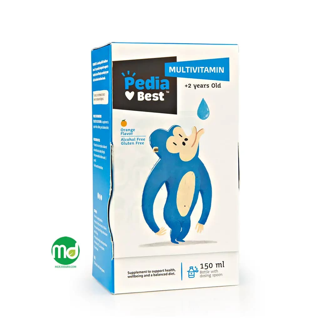 شربت مولتی ویتامین پدیابست برای سلامت عمومی بدن کودکان 150ml