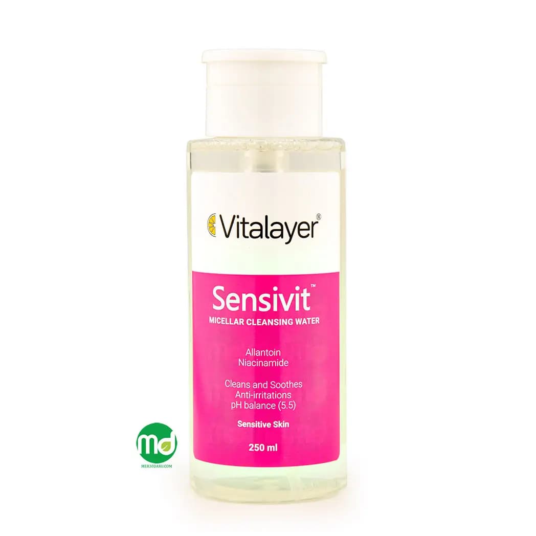 محلول پاک کننده آرایش سنسی ویت ویتالیر برای پوست حساس 250ml