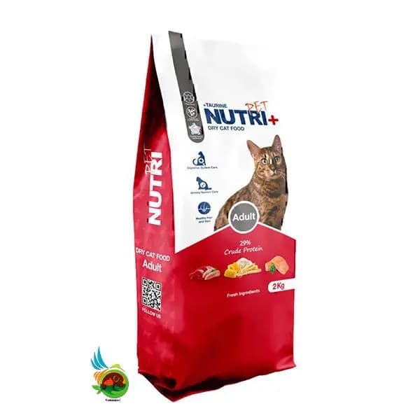 غذای خشک نوتری پلاس گربه بالغ Nutri plus adult وزن ۲ کیلوگرم