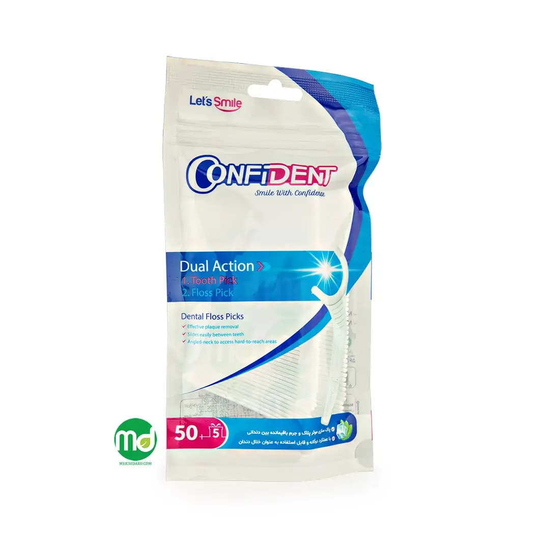 نخ دندان کمانی دوگانه کانفیدنت مناسب برای تمامی سنین