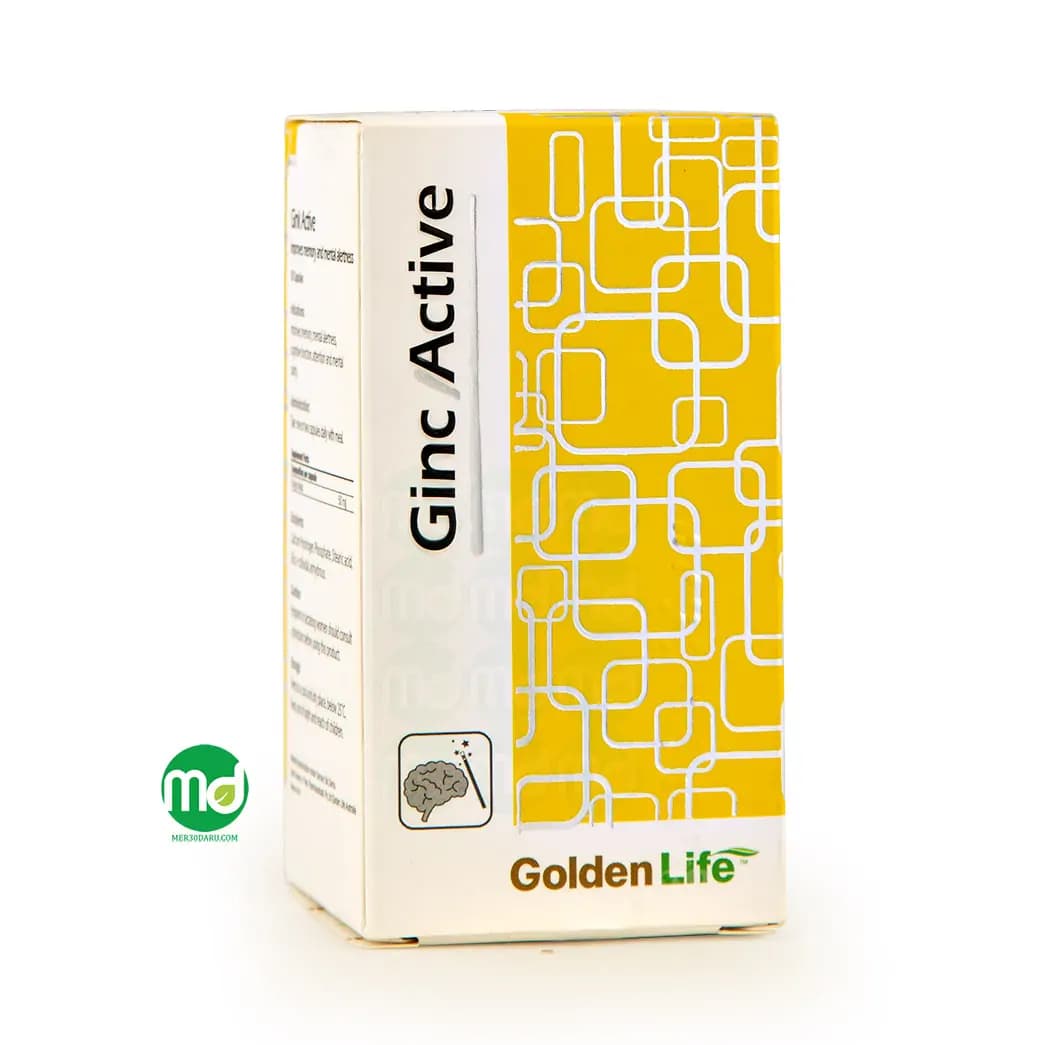کپسول جینک اکتیو گلدن لایف برای تقویت حافظه و افزایش قدرت تمرکز