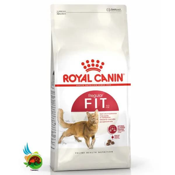 غذای خشک گربه بالغ رویال کنین فیت Royal canin fit 32 regular وزن ۱۰ کیلوگرم