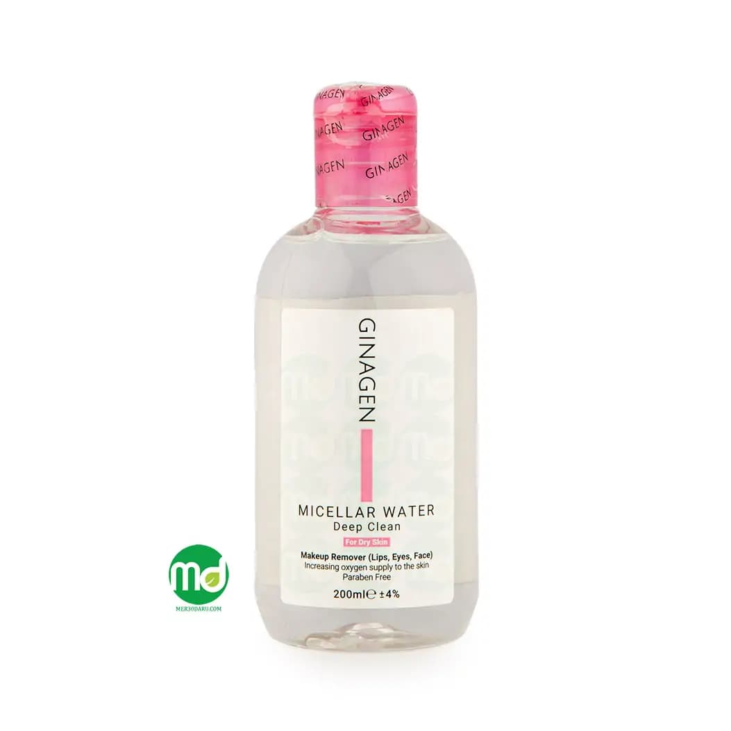 محلول پاک کننده آرایش و آلودگی ژیناژن پوست خشک و نرمال 200ml