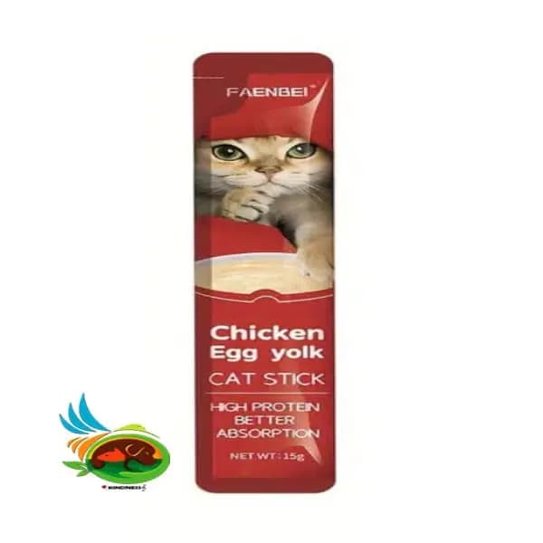 بستنی گربه فنبی FAENBEI با طعم گوشت مرغ و تخم مرغ ۱۵ گرم