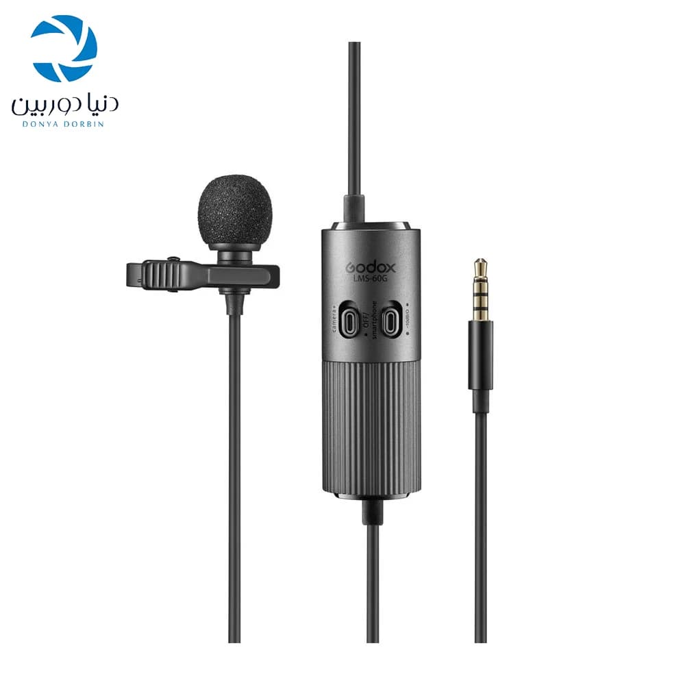 میکروفن گودکس Godox LMS-60G Omnidirectional Lavalier Microphone