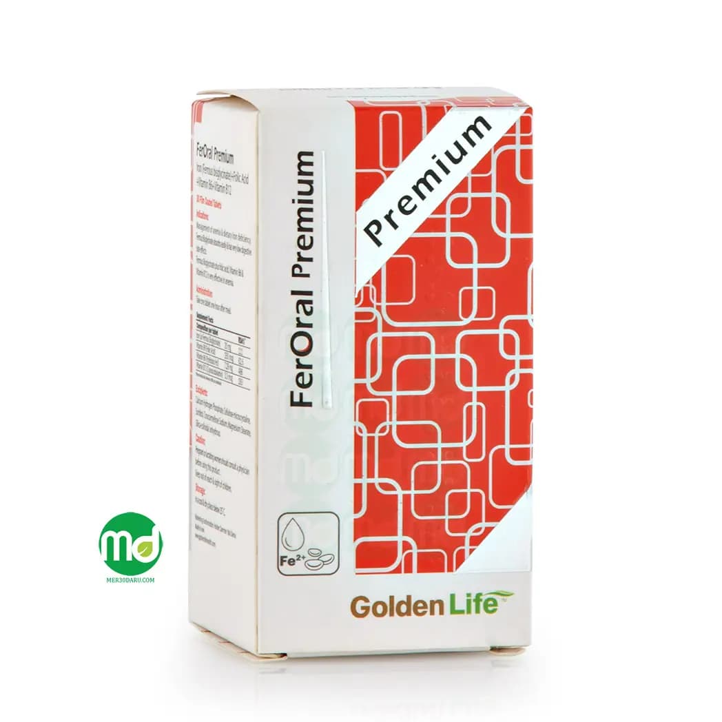 قرص روکشدار فرورال گلدن لایف 30 عددی