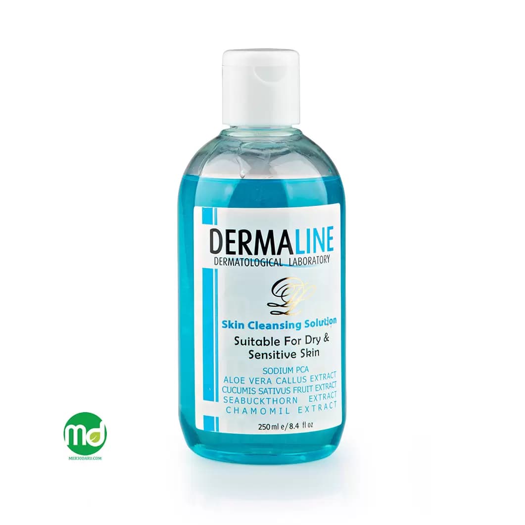 محلول پاک کننده و رطوبت رسان درمالاین پوست خشک و حساس