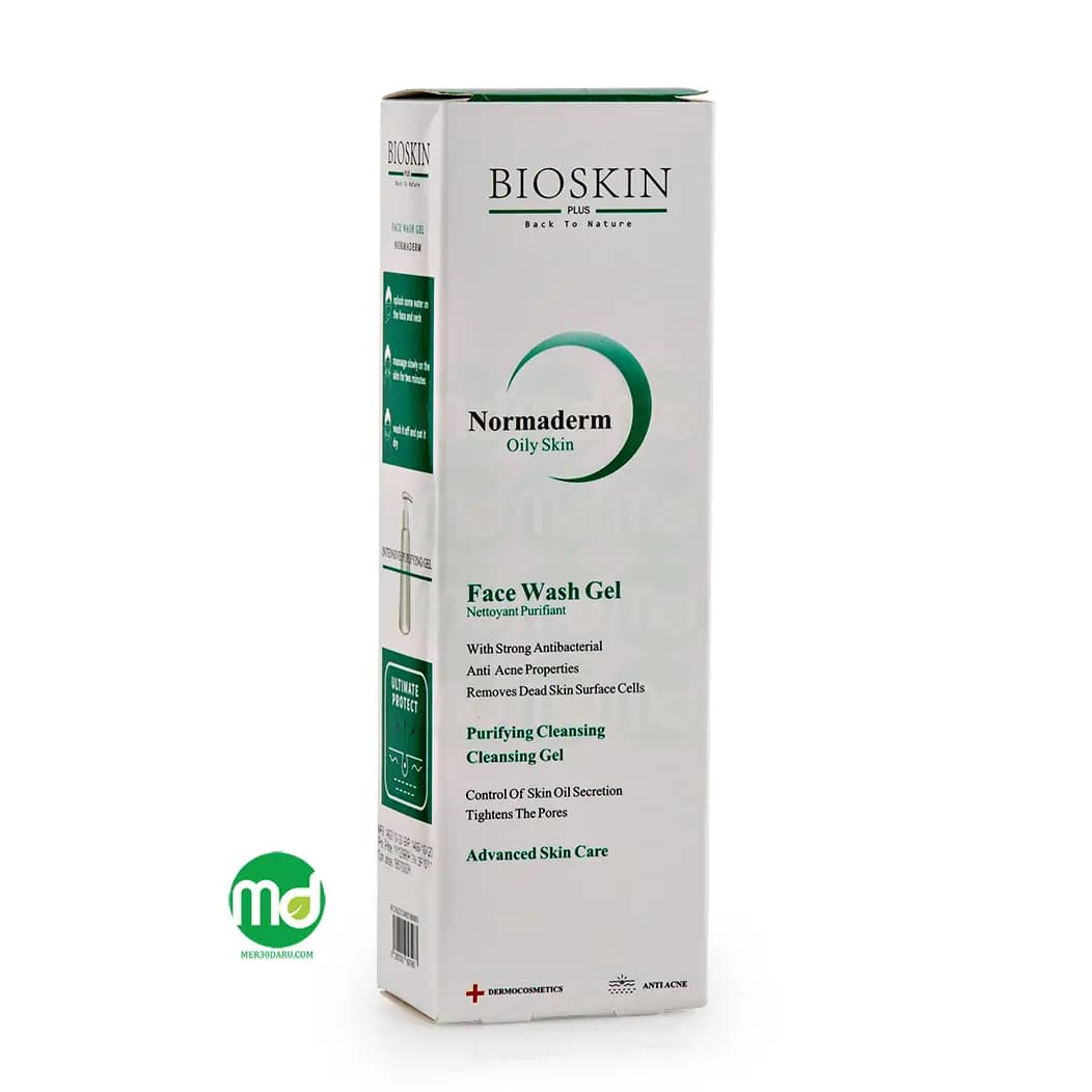 ژل پاک کننده صورت بایو اسکین برای پوست چرب و مختلط 200ml