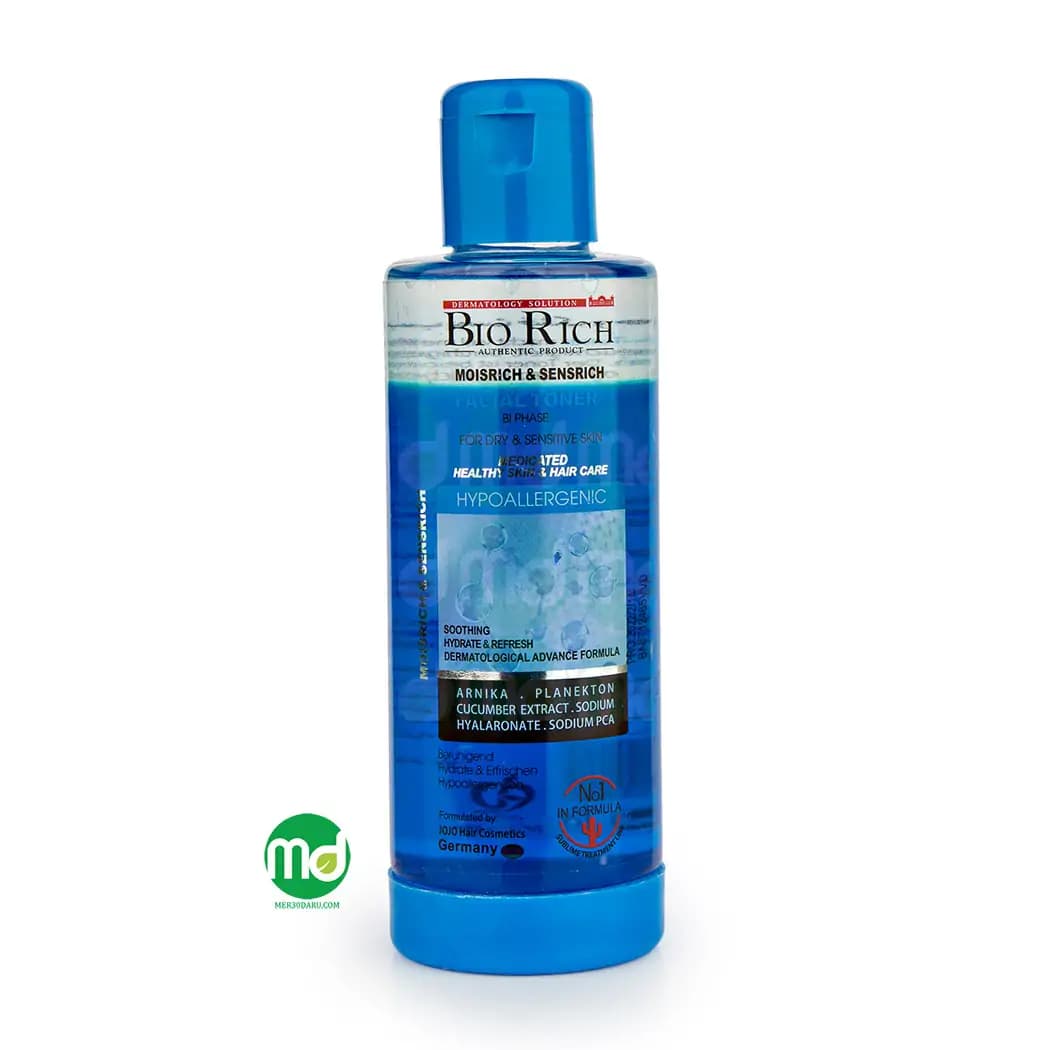 تونر دو فاز بایو ریچ مناسب پوست خشک و حساس 200ml