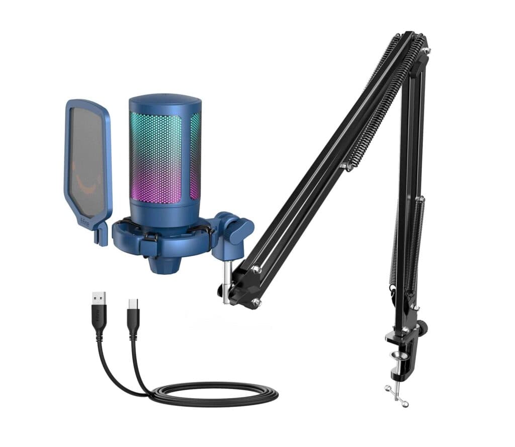 باندل میکروفون استریم FIFINE Gaming PC USB Microphone A6T