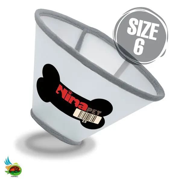 گردنبند سگ نیناپت مدل الیزابت چسب دار سایز ۶