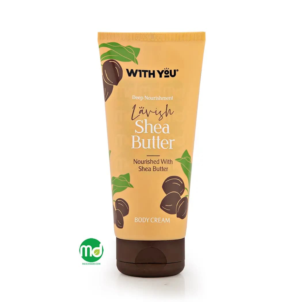 کرم مرطوب کننده بدن ویت یو حاوی شی باتر برای پوست خشک 200ml
