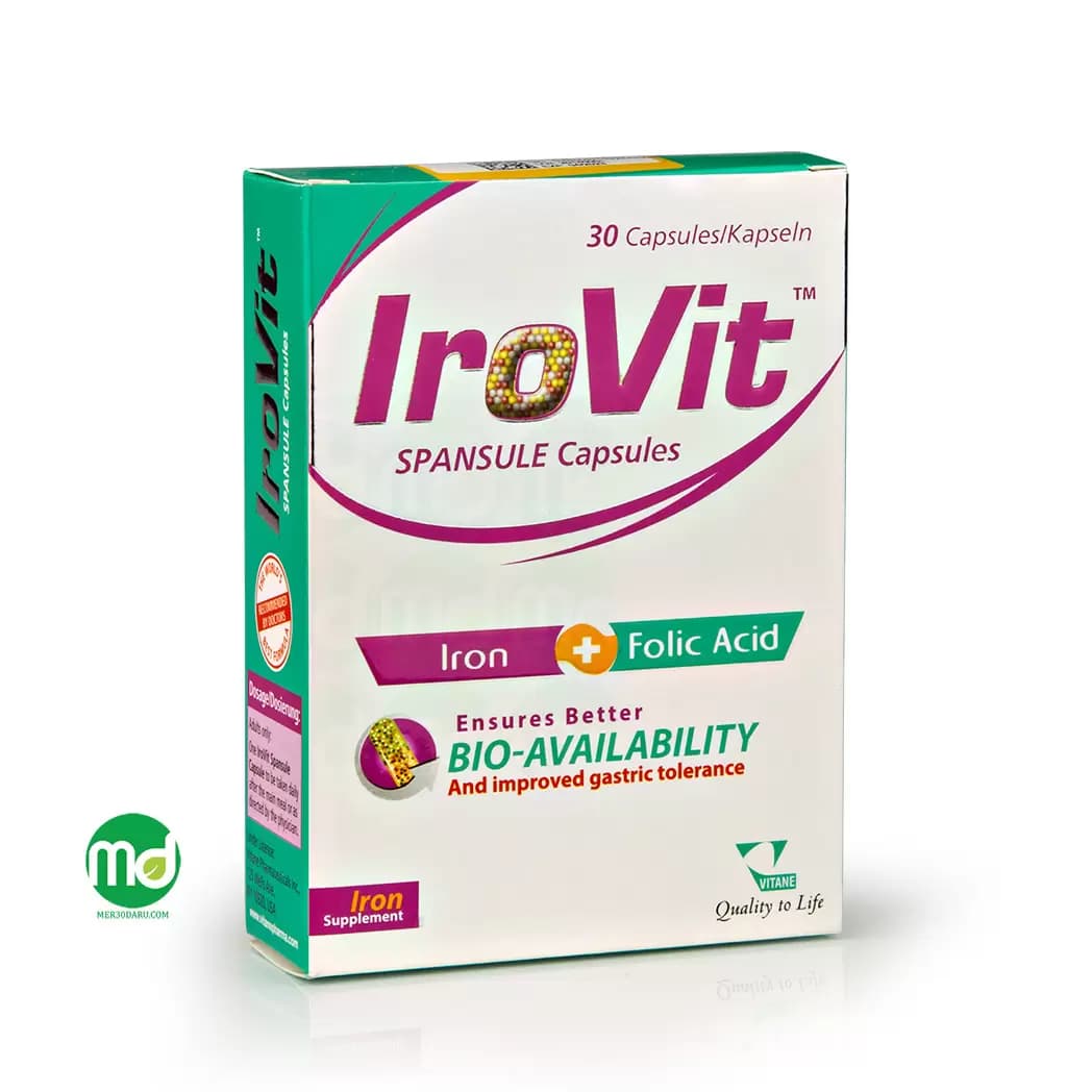 کپسول اسپانسول آیرویت ویتان 30 عددی