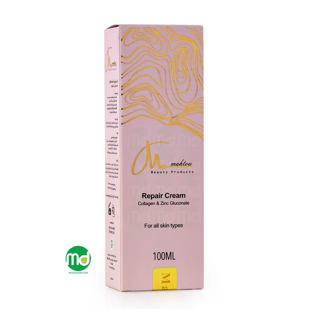 کرم ترمیم کننده ماهتو حاوی کلاژن و زینک گلوکونات 100ml