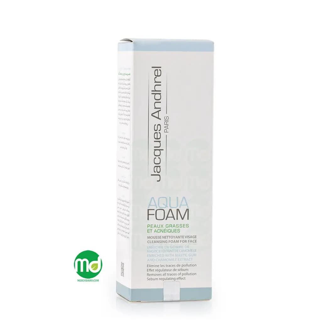 فوم شستشوی صورت پوست چرب ژاک آندرل با عصاره بابونه 150ml
