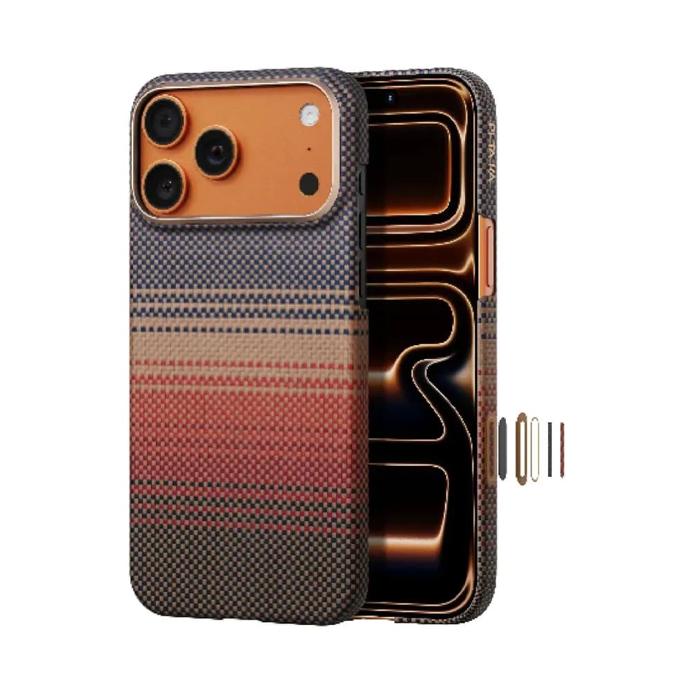 قاب آیفون 17 پرو مکس PITAKA Ultra Slim Moment · Sunset (PitaTap)